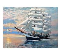 YSCOLOR Diamond Painting 5D Diy Diamant Peinture Bateau Paysage Point De Croix Couture Bateau Diamant Broderie Décoration De La Maison Diamant Nouveau Arrivé 30X40cm