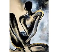 YSCOLOR Diamond Painting 5D Kit De Diamant Peinture Abstrait Femme Nue Corps Plein Forage Diamant Rond Art Gemmes Pierre Diy 30x40cm