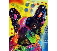 YSCOLOR Diamond Painting Complet Diamant Drill 5D Diamant DIY Diamant Broderie Coloré Bouledogue Point De Croix Strass Mosaïque Décoration 30X40Cm