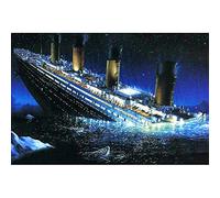YSCOLOR Diamond Painting Complet Diamant Drill Peinture Diamant DIY Titanic 3D Rond Paysage Broderie Set Point De Croix Mosaïque Décor Cadeau VIP 30X40Cm
