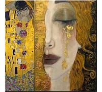YSCOLOR Diamond Painting Diamant Broderie Larmes D'Or Gustav Klimt Diy Diamant Peinture Point De Croix 5D Strass Mosaïque Peinture Par Numéro 30X30cm
