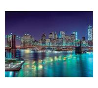 YSCOLOR Diamond Painting Diamant Broderie New York Skyline Diamant Mosaïque Diy Diamant Peinture Perceuse Ronde Strass Collé Complet Artisanat 30X40cm