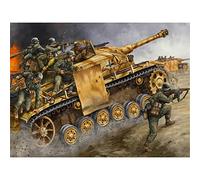 YSCOLOR Diamond Painting Diy Diamant Broderie Seconde Guerre Mondiale Wehrmacht Pistolets Réservoir Militaire Diamant Peinture Croix Complet Décoration De La Maison Accessoires 30X40cm