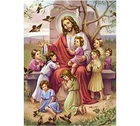 YSCOLOR Diamond Painting DIY Diamant Peintures Jésus Christ Naissance Noël Diamant Motif Perlé Photos Couture Couture Diamant Religieux Mosaïque Artisanat 30X40Cm