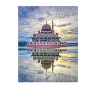 YSCOLOR Diamond Painting Islam Musulman Mosquée Religion 5D DIY Diamant Peinture Complète Collé Point De Croix De Diamants Broderie Mosaïque pour Le Décor 30X40Cm