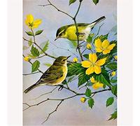 YSCOLOR Diamond Painting Oiseau Brindille Mignon - 5D - Kit Diamant Peinture À Faire Soi-Même 30x40cm