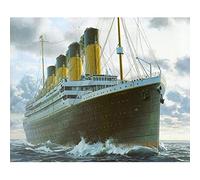 YSCOLOR Diamond Painting Perceuse Ronde Complète 5D Bricolage Diamant Peinture Titanic Navire Broderie Décor À La Maison Cadeau 30x40cm