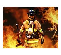 YSCOLOR Diamond Painting Pompier 5D DIY Diamant Rond Peinture Point De Croix Complet Broderie Mosaïque Couture Home Art 30X40Cm