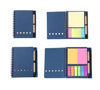 YSDINK Cahiers à Spirales - Lot de 2, Cahier Ligné & To Do List, Blocs Mémo pour Adultes, Petit Carnet de Note, Cahier Spirale Pour Études et Bureau, Accessoires Scolaires (Bleu)