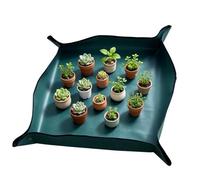YSDINK Tapis de Rempotage Imperméable et Résistant 100x100 cm - Tapis de Jardinage Portable pour Intérieur et Extérieur, Idéal pour Succulentes et Plantes d'Intérieur, Facile à Nettoyer (Vert Foncé)