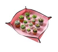 YSDINK Tapis de Rempotage Imperméable et Résistant 100x100 cm - Tapis de Jardinage Portable pour Intérieur et Extérieur, Idéal pour Succulentes et Plantes d'Intérieur, Facile à Nettoyer (Rose)