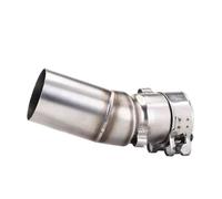 YSDSLS Acier Inoxydable Amovible Silencieux D'échappement Moto pour CFMOTO CF 450 SR 2022-2024, Tuyau D'échappement Central Modifié, Entrée 51 Mm
