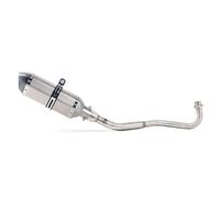 YSDSLS Acier Inoxydable Amovible Système D'échappement De Moto Complet pour M3 MSX 125 MSX125 SF 2013-2020 Silencieux De Tuyau Intermédiaire Slip on Pièces De Rechange Modifiées(Style 2)