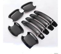 YSDSLS Autocollant Chromé Noir Brillant pour Poignée De Porte De Voiture, Accessoire De Style pour A3 2008-2012 Poignée de Porte élégante