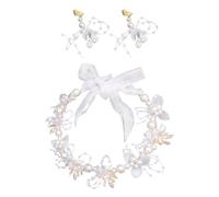 YSDYY 1 Accessoires De Cheveux De Fleurs Et 1 Paire De Boucles d'oreille De Fleurs, Accessoires Élés, Accessoires De Vêtements, Adaptés Aux Services, Danses, Mariages.