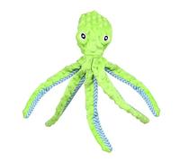 YSDYY 1 jouet en forme de pieuvre pour chien, jouet en peluche pour chien, jouet sonore pour quand votre chien s'ennuie, jouet couineur pour grands chiens (vert)