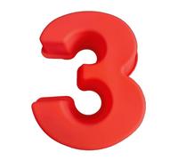 YSDYY 1 Morceau De Moule Numérique 3, Forme De Silicone, Forme De Biscuit, Outil Au Four, Adapté Au Gâteau De Bricolage, À La Gelée, Au Chocolat.