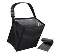 YSDYY 1 poubelle de voiture, 1 rouleau de 12 sacs poubelles, poubelle de voiture, poubelle pliable, organisateur de déchets de voiture