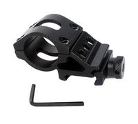 YSDYY 1 support de collier de serrage noir avec 1 clé hexagonale, mini support en métal, support de lampe de poche, support de tuyau, accessoire de fixation de point cible