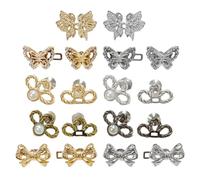 YSDYY 10 Morceaux De Boucles De Fleur De Papillon, Boucle en Métal Réglable, Accessoires pour Décapage De Taille, Clips De Taille Amovibles, Accessoires De Vêtements.