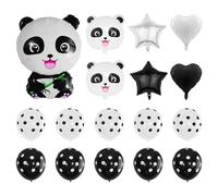 YSDYY 17 Morceaux De Ballons À Thème Panda, Décorations De Fête d'animaux, Ensembles De Ballons De Fête, Arrangements dans Le Style De Dessin Animé, Belles Besoins De Décoration.