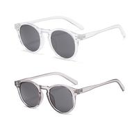 YSDYY 2 Morceaux De Verres À Cadre Rond, Rétro Et Lunettes De Soleil Simples, Accessoires De Mode, Tenue - Accessoires, Fournitures De Voyage en Plein Air.