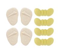 YSDYY 2 Paires De Semelles À l'avant-Pied Et 2 Paires De Taches De Talon, Semelles Douces Et Confortables, Semelles Invisibles Invisibles À Talon.