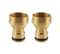 YSDYY 2 Pièces D'Adaptateur De Tube À Eau Doré, Adaptateur De Tuyau, Robinet Rapide, Connexion du Tuyau.