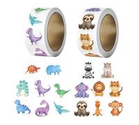 YSDYY 2 Rôles D'Autocollants d'animaux, Caricatures Mignonnes, Autocollants Motivants des Enfants, Autocollants De Marque Multifonctionnels Créatifs, Décoration De Boîtier De DIY-Ordinateur.