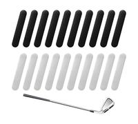 YSDYY 20 Feuilles De Plomb Pondérées en Club De Golf, Feuilles De Plomb Contrepoids Swing, Fournitures D'Exercices De Golf, Accessoires De Golf (Argent, Noir).