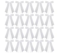 YSDYY 20 Morceaux De Gaze d'amour Blanc, Gaze De Voiture De Mariage Simple Et À La Mode, Feuille Multifonctionnelle Classique, Décoration De Voiture De Cérémonie De Mariage.