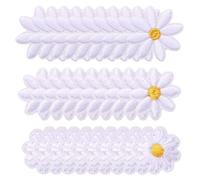 YSDYY 30 Pièces Tache De Marguerite, Tache De Tissu Mignonne, Parcelle De Vêtements, Adaptée Aux Vêtements, Sacs Et Chaussures.