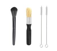 YSDYY 4 Morceaux De Pinceau De Nettoyage Au Café, Pinceau Créatif, Pinceau Multifonction, Réutilisable, Ensemble D'Outils De Nettoyage De Café De Cuisine.