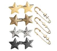 YSDYY 4 Paires De Collectionneurs De Sterna À Cinq Points Et De 3 Collectionneurs De Taille, Collectionneurs De Taille en Jeans, Aiguilles À Fixation De Roche Et Vêtements Et Broches Décoratives.