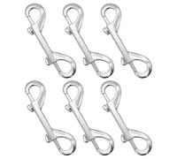 YSDYY 6 Boucles en Métal À Double Tête, Accessoires en Lin pour Chiens, Boucles De Bouteille d'eau Sac À Dos, Boucles Métalliques Multifonction.