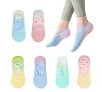 YSDYY 6 Paires De Chaussettes De Yoga Pour Femmes, Chaussettes Antidérapantes, Équipements Sportifs Et Conviennent Également À La Danse, Au Fitness Et Au Pilates.