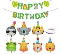 YSDYY 7 Ballons Animaux, Ballons en Forme De Dessin Animé, Décorations De Fête, Accessoires pour L'Atmosphère De Fête d'anniversaire, Jouets pour Enfants, Accessoires Photo.