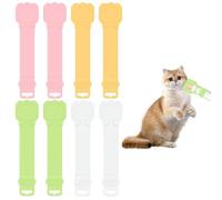 YSDYY 8 Morceaux De Cuillères À Aliments pour Chats, Cuillères À Pression De Chats, Cuillère en Plastique, Facile À Nettoyer, Fournitures pour Animaux De Compagnie.
