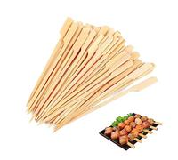 YSDYY Lot de 200 bâtonnets à brochettes en bambou respectueux de l'environnement pour barbecue, fruits, décoration de gâteaux (9 cm), 9CHUANCHUANQIAN