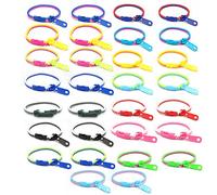 YSDYY Lot de 30 bracelets à fermeture éclair de couleurs mélangées - Jouets sensoriels - Soulage le stress - Bracelets d'amitié pour enfants, bijoux tendance, cadeaux de fête d'anniversaire pour