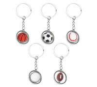 YSDYY Lot de 5 porte-clés sur le thème du jeu de balle, souvenirs sportifs, porte-clés créatifs, porte-clés pour fans