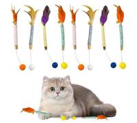 YSDYY Lot de 8 bâtons de dentition en corde colorée pour chat, fournitures pour animaux domestiques, jouets à mâcher pour chat, jouets créatifs pour animaux de compagnie