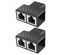 YSDYY Répartiteur en 2 parties, connecteur de câble réseau, adaptateur de câble réseau, connecteur d'extension de câble, répartiteur 1 à deux, adaptateur d'extension réseau, convient à la plupart des