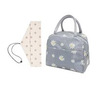 YSDYY Sac À Marguerite 1 par Partie Et Triangle 1 Pièce De Sacs À Manger, Sac À Bento Portable, Sac À Lunch Thermiquement Isolé, Sac De Table Portable Et Sac De Bâton.
