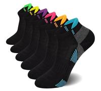 YSense Snug 6 Paires Chaussettes Basses de Sport Femme, Socquettes de Running Femme, Antidérapantes Respirantes Multicolore, Taille 35-40