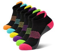YSense Snug 6 Paires Chaussettes Basses de Sport Femme, Socquettes de Running Femme, Antidérapantes Respirantes Multicolore, Taille 35-40