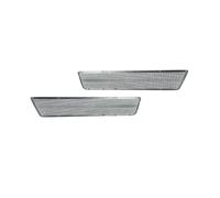 YSFDSG Clignotant Miroir Porte Pour Dodge Pour Challenger boîtiers feux position latéraux transparents double rangée réflecteur latéral avant/arrière rétroviseur Clignotants(Rear Clear Lens)