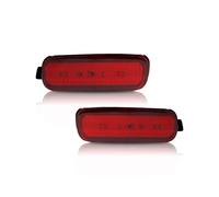YSFDSGD Feu arrière remorque Feu antibrouillard pour CRV RD5 RD7 2001 - 2007, 2 pièces, réflecteur de pare-chocs arrière voiture, phare feux arrière voiture(Red Lens)