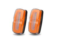 YSFIFHSKFH Feu de Position Indicateurs Latéraux LED Pour Remorque De Camion Clignotant Feu Arrière D'avertissement Frein 12V 24V Pour Tracteur ATV UTV Feu d'encombrement(2pcs Yellow light)