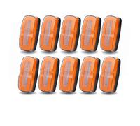 YSFIFHSKFH Feu de Position Indicateurs Latéraux LED Pour Remorque De Camion Clignotant Feu Arrière D'avertissement Frein 12V 24V Pour Tracteur ATV UTV Feu d'encombrement(10pcs Yellow light)